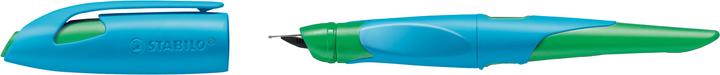 Produktbild STABILO EASYbirdy ergonomischer Schulfüller für Rechtshänder Anfänger-Feder (Grasgrün, Himmelblau, 1 x)
