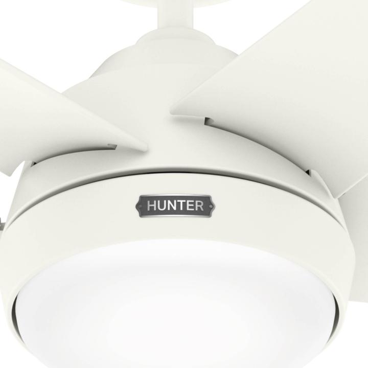 Actual product image Hunter Fans Outdoor Deckenventilator Marina Weiss mit LED (42 dB)