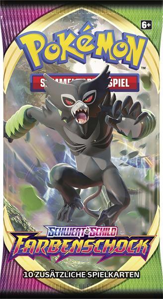 Produktbild Pokémon Schwert und Schild Farbenschock Booster (Deutsch, Booster Pack)