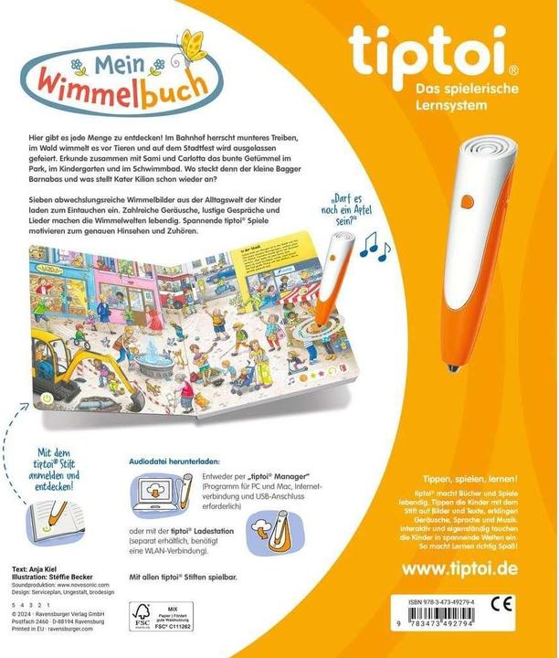 Produktbild Ravensburger tiptoi Mein Wimmelbuch (Deutsch, Anja Kiel, Stéffie Becker, 2024)