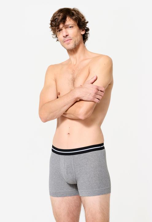 Image du produit Domyos Lot de 2 boxers coton majoritaire Homme, Gris et vert Kaki (XL, lot de 2)