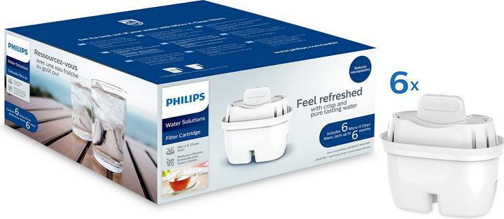 Actual product image Philips AWP212 Replacement Filter Cartridges 6pcs Water Filter (6 x)