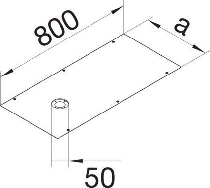 Actual product image Hager TEHA cover (80 cm)