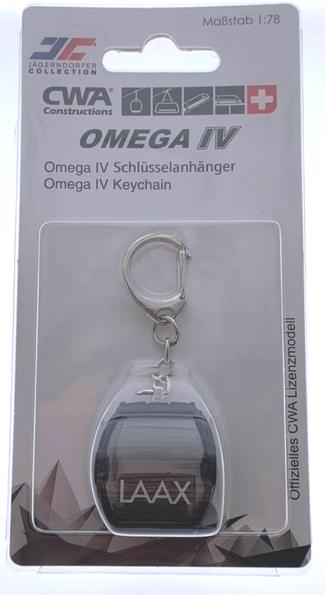 Jägerndorfer Schlüsselanhänger schwarz Laax Omega-IV, Metall