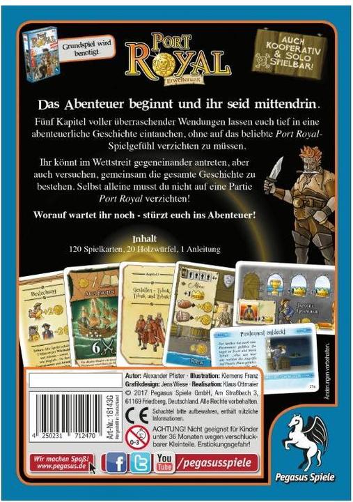 Produktbild Pegasus 18143G - Das Abenteuer beginnt - Port Royal (Erweiterung, DE-Ausgabe) (Deutsch)