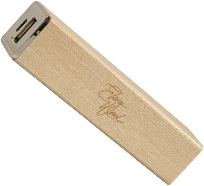Produktbild Eleven Wood Power Bank externe Batterie 3000mAh Echtholz Cherry (3000 mAh)