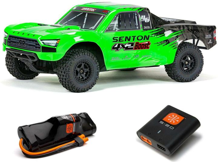 Immagine prodotto Arrma Camion Short Course Senton 4x2 Boost Mega, verde RTR, 1:10 (RTR pronto all'uso)