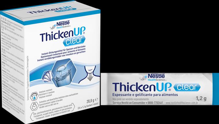 Nährwerte und Zutaten ThickenUp Resource Clear Sticks (24 Stück, Pulver, 28.80 g)