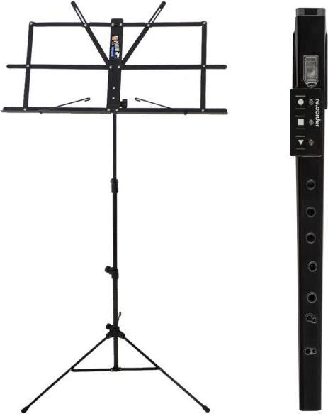 Artinoise Re.Corder acoustic digital recorder black with music stand (Fipple pipe)