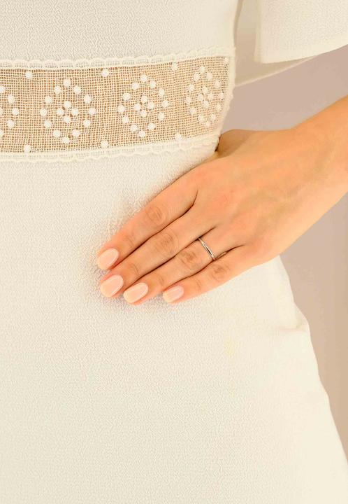 Actual product image Muau Wedding ring (59, 950 Platinum)