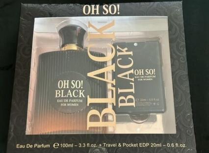 Actual product image SET Oh So! Black EDP spray 100ml + SHOWER GEL 100ml (Eau de parfum)