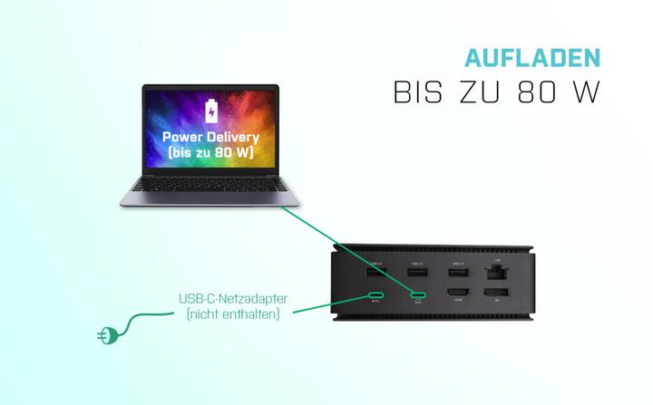 Actual product image i-tec Usb4dual4kdockpd (USB-C, 9 Ports)