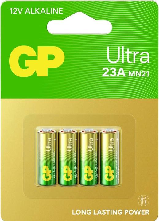 Actual product image GP Batteries GP Ultra Alkaline Battery 23A/MN21, 12V, 4-pack (4 pcs., A23)