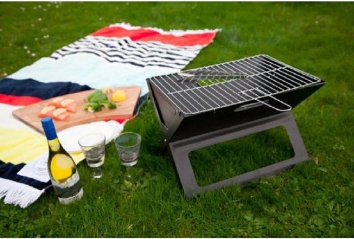 Produktbild JTI Tragbarer Grill X-Typ, Stahl (45 cm)