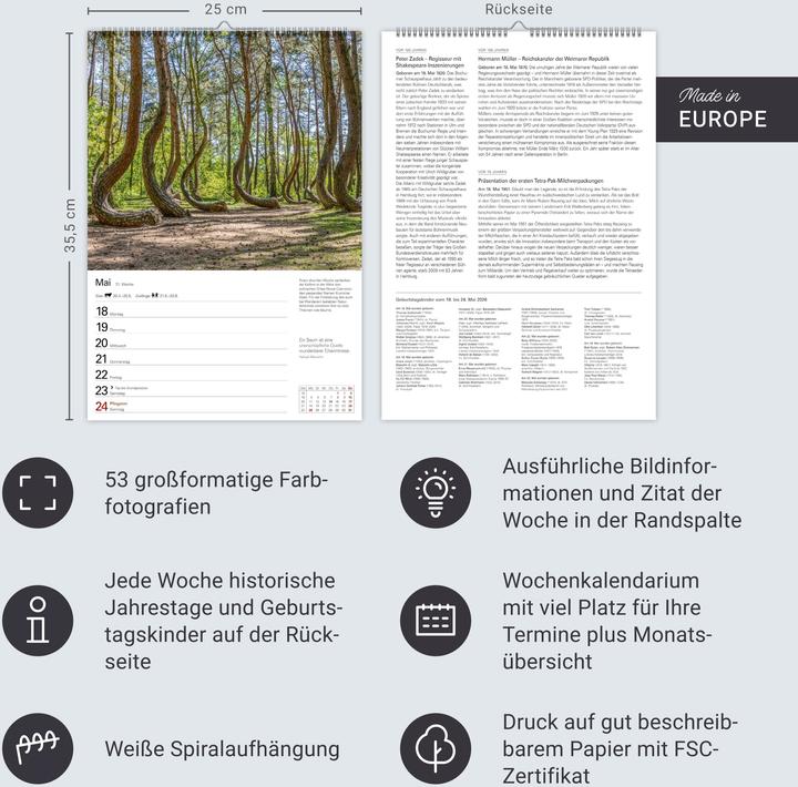 Actual product image Harenberg Traumziele Wochenplaner 2026 - Eine Reise in 53 Bildern (German)