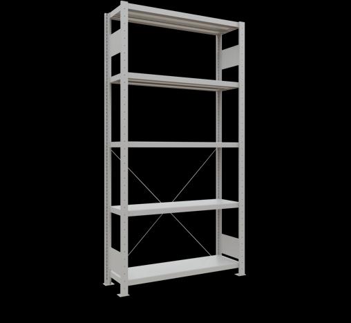 Actual product image Schulte Lagertechnik MULTIplus330 boltless basic shelving system with cross brace