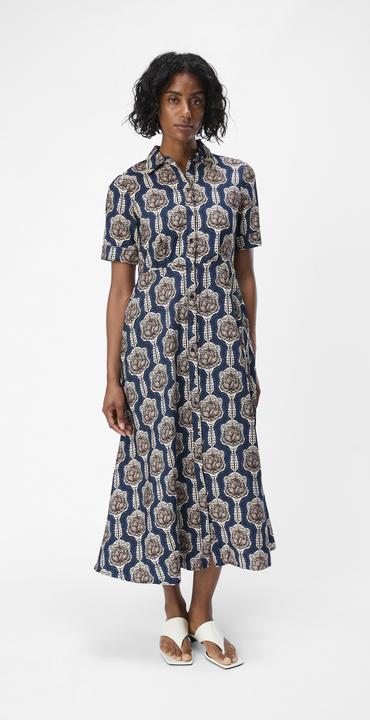 Actual product image Object Print blouse dress (34)