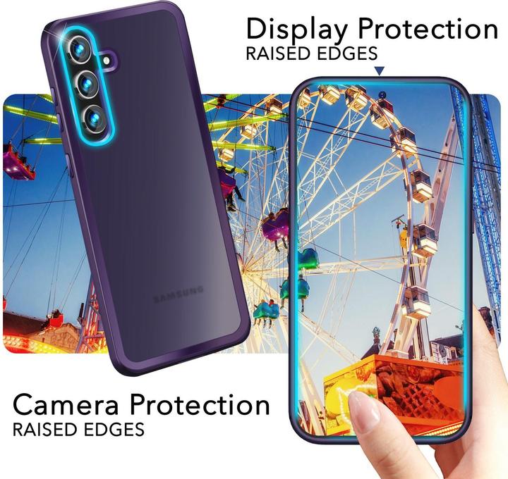 Produktbild Nalia Semi-Transparente Hybrid Hülle mit Schutzrahmen (Samsung Galaxy S24+)