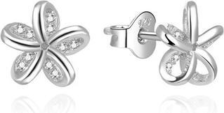 Produktbild Beneto Delicate flower earrings with zircons AGUP2325L