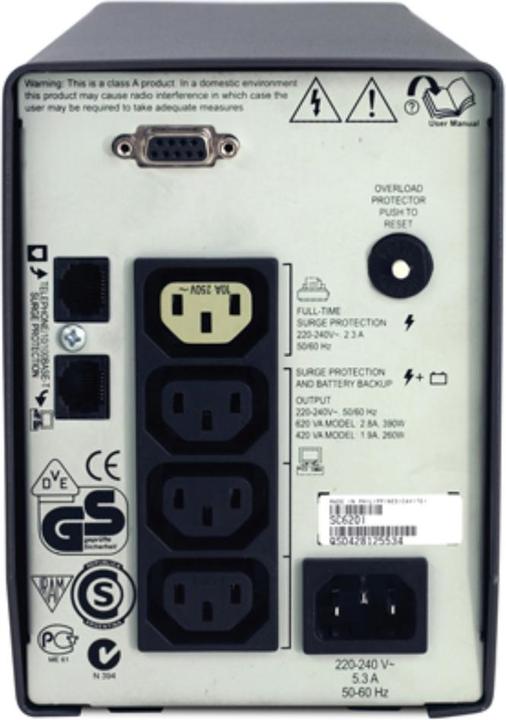 Image du produit APC Sc620i (620 VA, 390 W, Line-interactive Onduleur)
