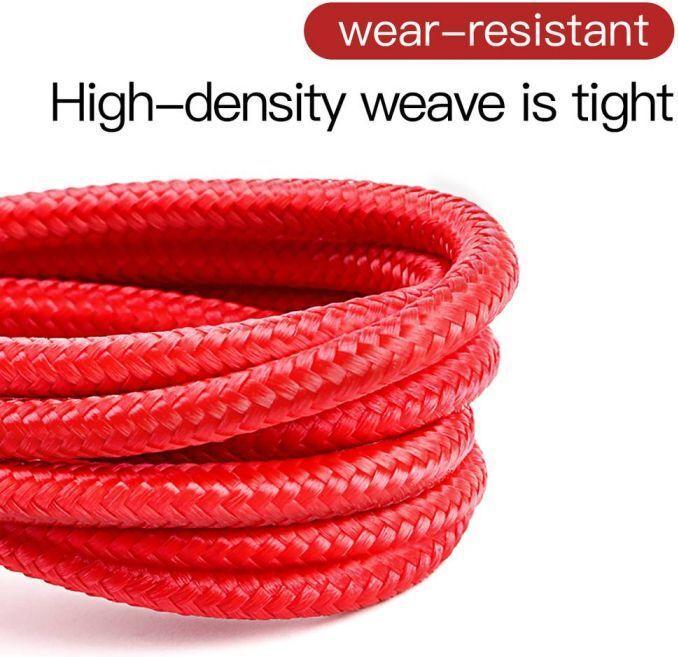 Actual product image Baseus cafule Cable USB For iP 2A 3m Red+Red (3 m, USB 3.2 Gen 1)