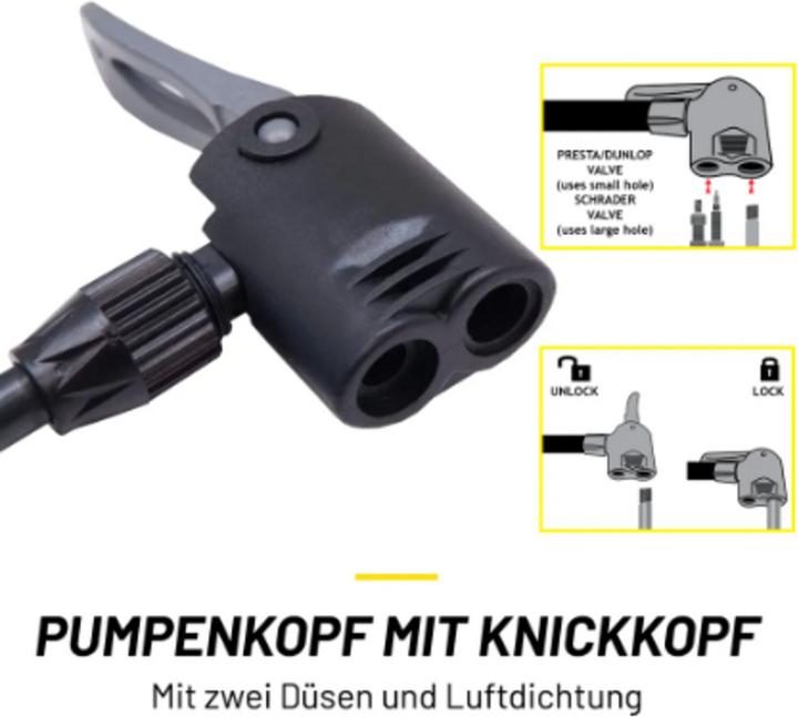 Actual product image Dunlop Bicycle floor pump