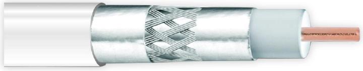 Actual product image Ankasat Coaxial cable, CCS, 100 m, 6.8 mm white (120 dB, Antenna cable)