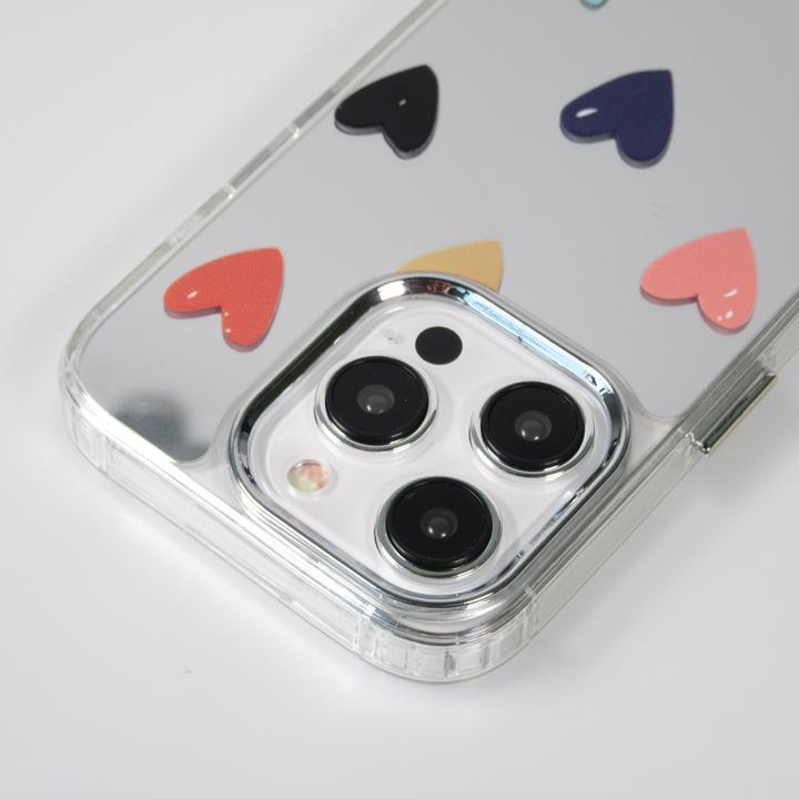 Image du produit PhoneLook Coque Silicone transparent Many Hearts avec effet miroir (Apple iPhone 15 Pro)