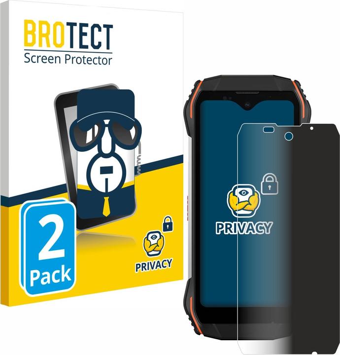 Image du produit BROTECT Film anti-regards Anti-Spy Privacy Film de protection contre la lumière bleue (2 pièce(s), Blackview P6000)