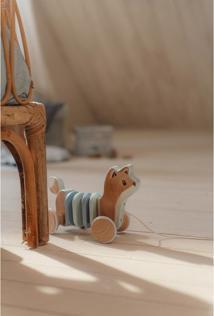 Actual product image Little Dutch Forest Friends fox pull-along toy