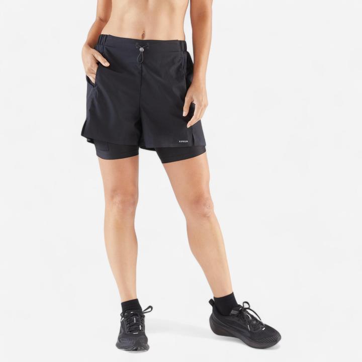 Actual product image Kiprun Laufshorts 2-in-1 Damen - Run 500 (XL)