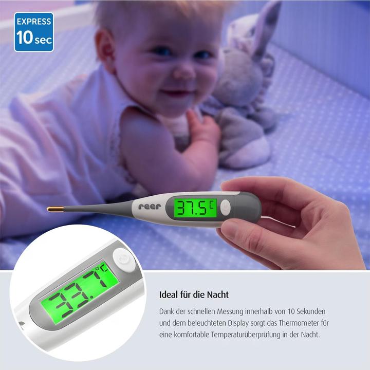 Image du produit Reer Thermomètre médical numérique ExpressTemp Pro (Aisselle, Bouche, Rectal)