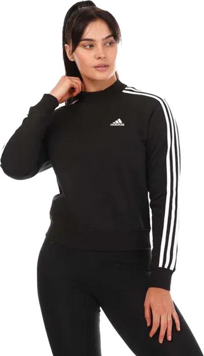 Actual product image adidas Womens/Ladies Stripes Mock Neck Sweatshirt (30)