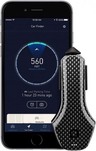 Immagine prodotto nonda Caricatore da auto ZUS Smart Car Charger fibra di carbonio 2.4 A