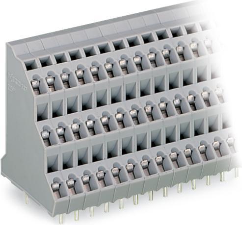 Immagine prodotto Wago 737-206 Morsettiera a tre pin per circuiti stampati 0,08-2,5 qmm grigio