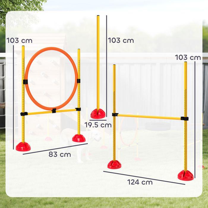 Immagine prodotto Swisshandel24 Agility Set Hunde 3-teiliges befüllbar Agility-Ausrüstung für Hundetraining (Destrezza)