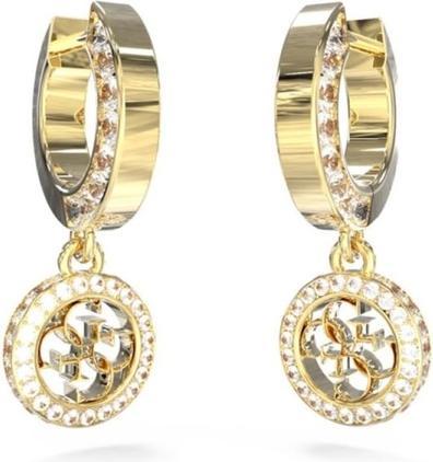 Produktbild Guess Stylish gold-plated earrings with zircons 4G Crush JUBE04165JWYGT/U