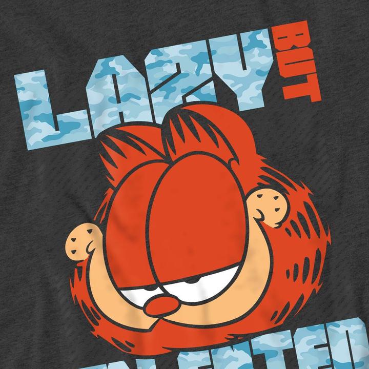 Actual product image Garfield Unisex Adult Lazy But Talented T-Shirt (M)