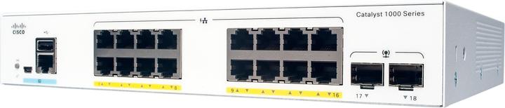 Image du produit Cisco Commutateur PoE+ sur rail 16 ports C1000-16P-2G-L (16 Ports)