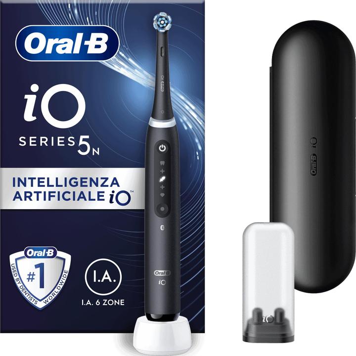 Immagine prodotto Oral-B iO 5N - Nero - Carrello elettrico - Porta aperta Braun (Spazzolino oscillante)