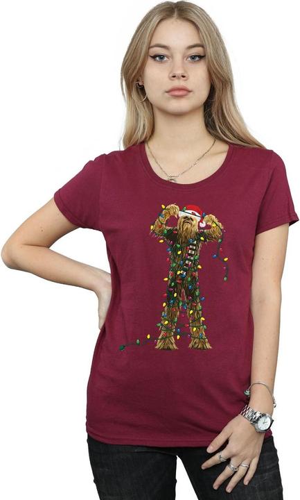 Image du produit Star Wars - T-shirt CHEWBACCA CHRISTMAS LIGHTS - Femme (S)