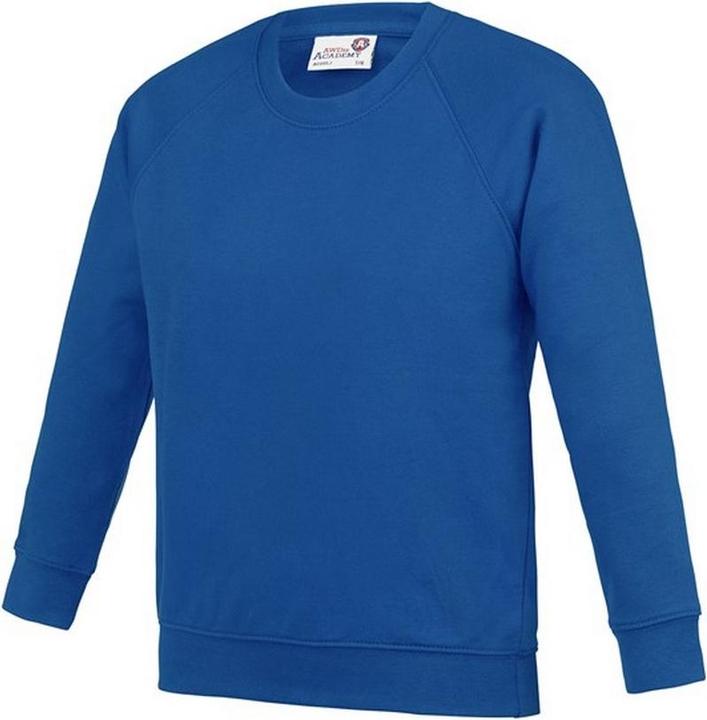 Actual product image Awdis Childrens/Kids Academy Raglan Sweatshirt (XS)