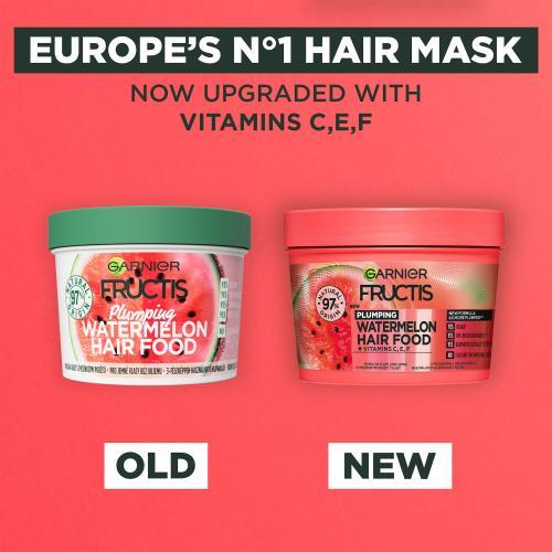 Produktbild Garnier Fructis Hair Food Watermelon Plumping Mask (400 ml)