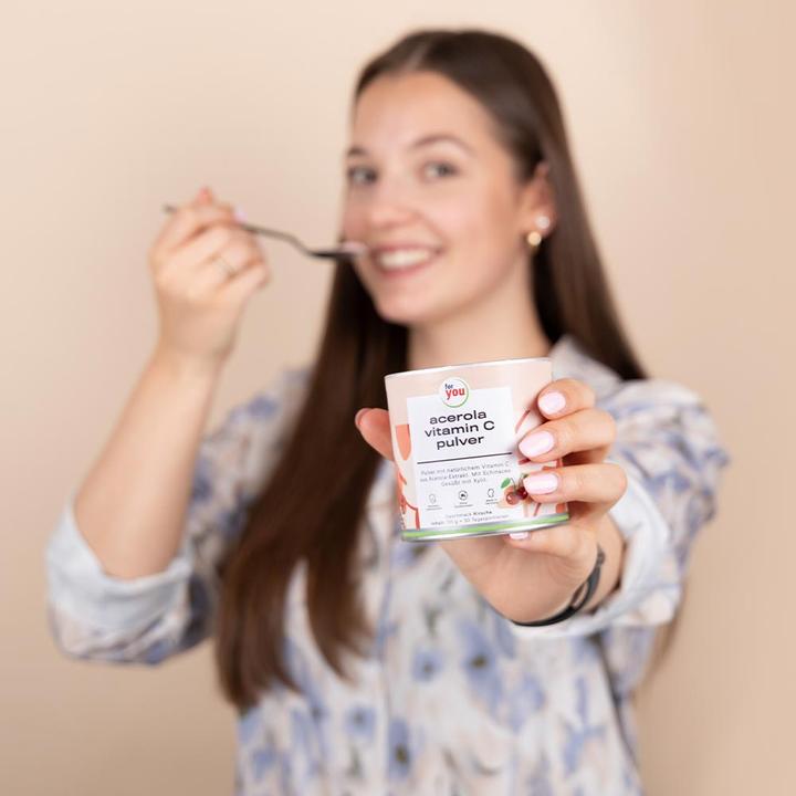 Produktbild For You acerola vitamin c pulver (1 Stück, Pulver, 135 g)