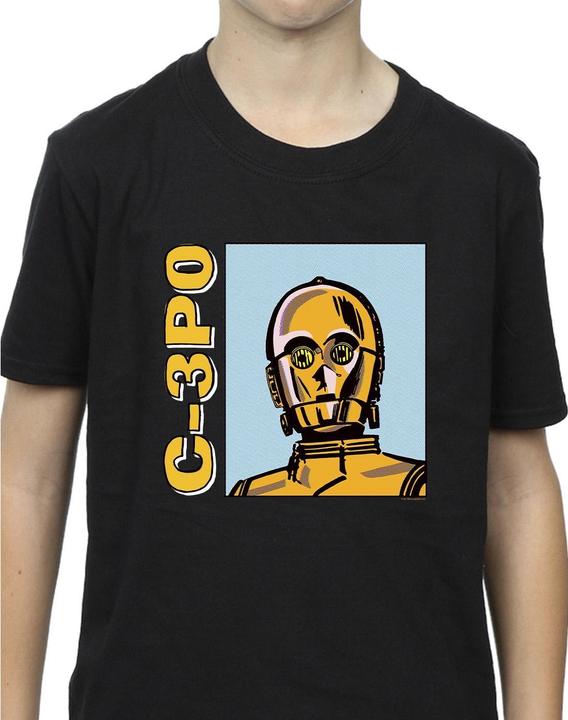 Immagine prodotto Star Wars C3PO Line Art Maglietta Ragazzi (140, 146)