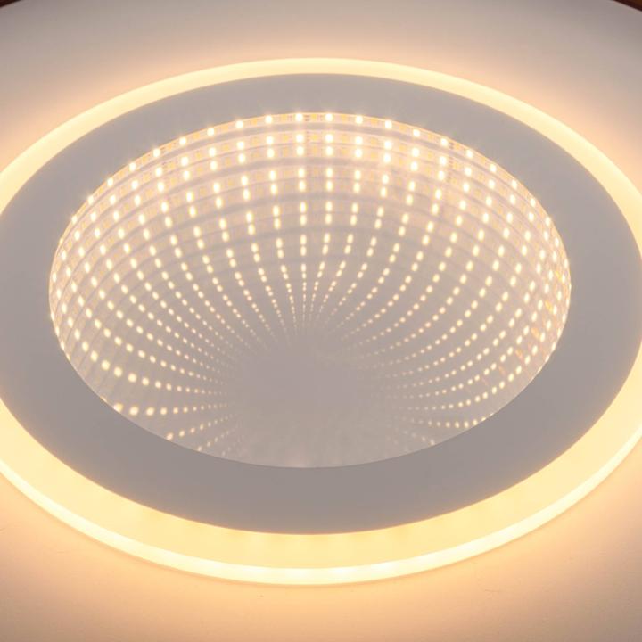 Image du produit Näve Plafonnier LED 1408277, 40W, 1800lm, effet 3D, blanc/noir (1800 lm)
