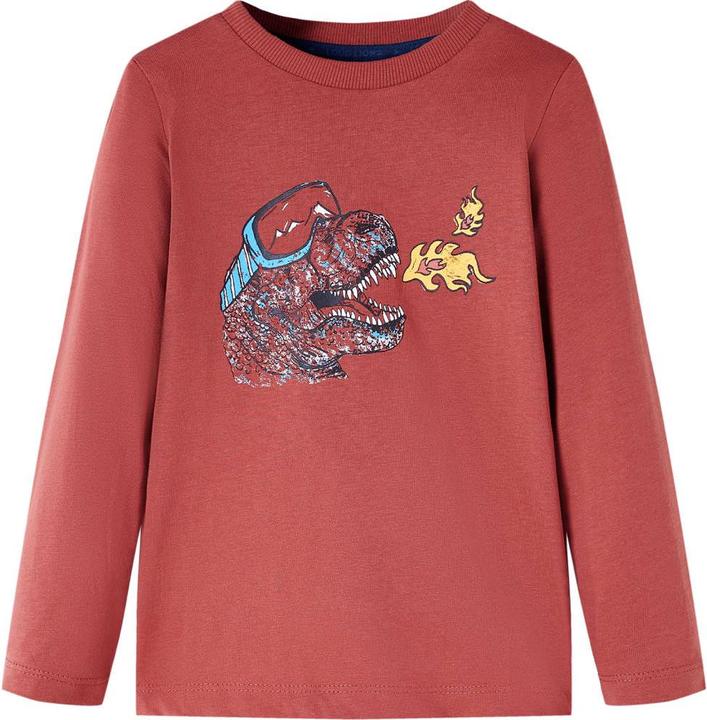 Immagine prodotto VidaXL Camicia da bambino a maniche lunghe rosso scuro 92,Materiale: 100 (92)