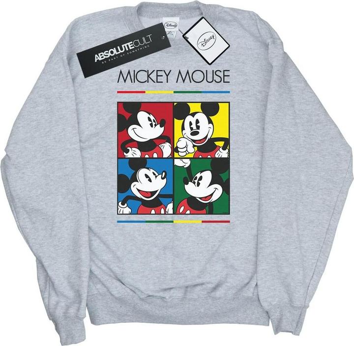Actual product image Disney Mens Mickey Mouse Square Colour Sweatshirt (S)