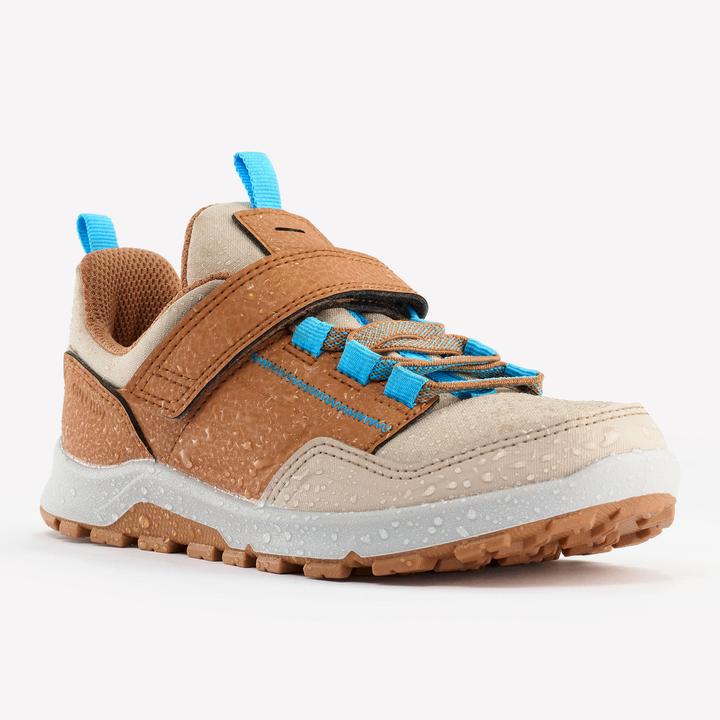 Image du produit Quechua Chaussures de randonnée enfants taille 28-34 basses Velcro randonnée - NH500 marron/bleu (33)