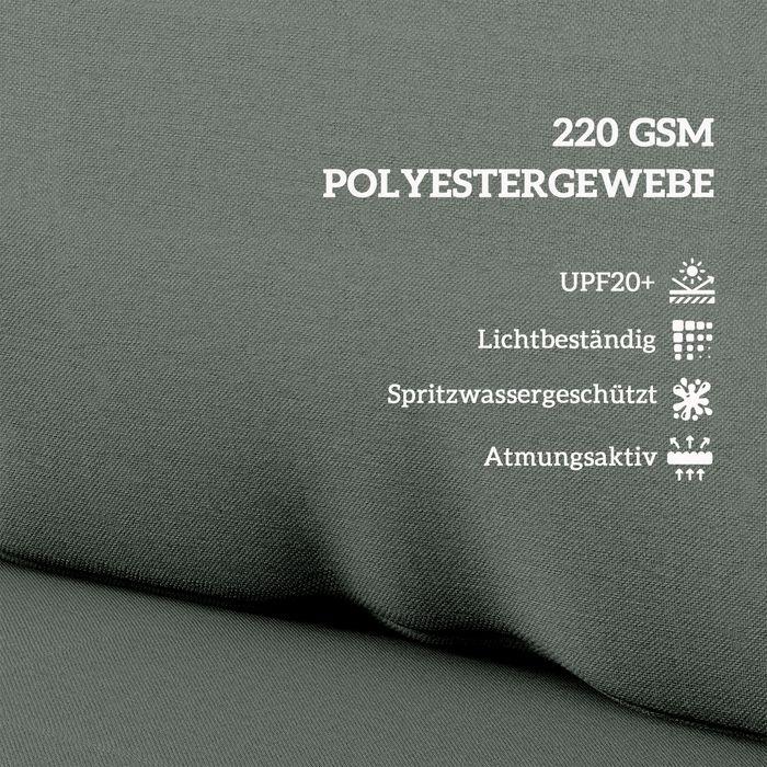 Actual product image Swisshandel24 Palettenkissen 2er Set Palettenpolster mit Rückenlehne 120x80x20 cm Dunkelgrau (120 x 80 x 20 cm)
